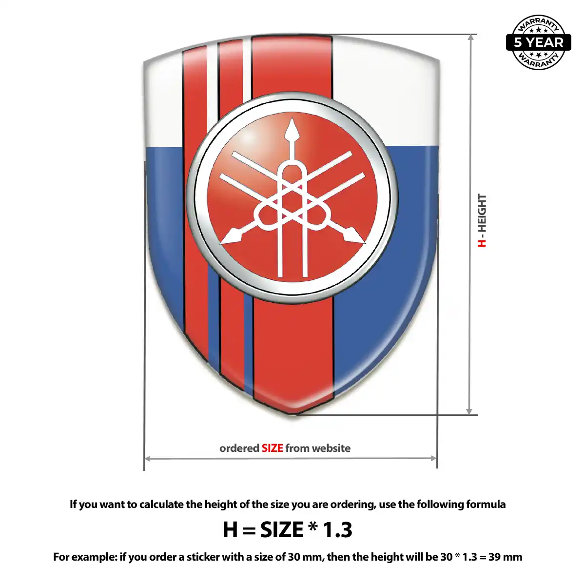 Yamaha Silicone Sticker Marked Edition