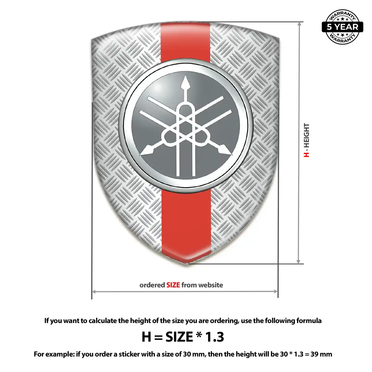 Yamaha Silicone Sticker Opulent Line
