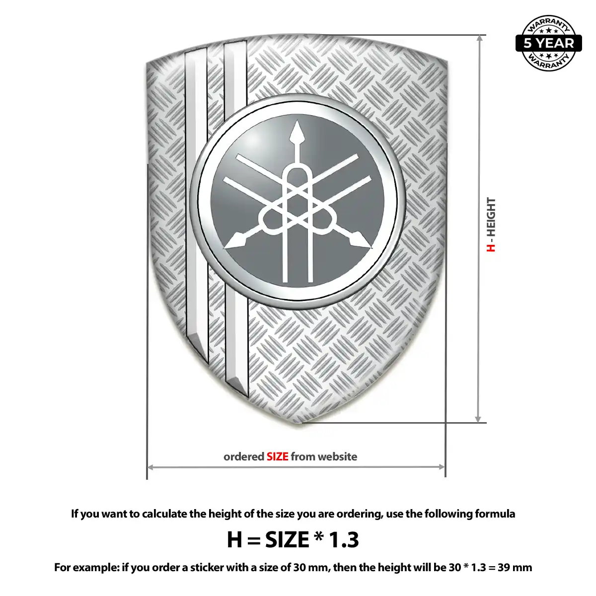 Yamaha Silicone Sticker Outer Style