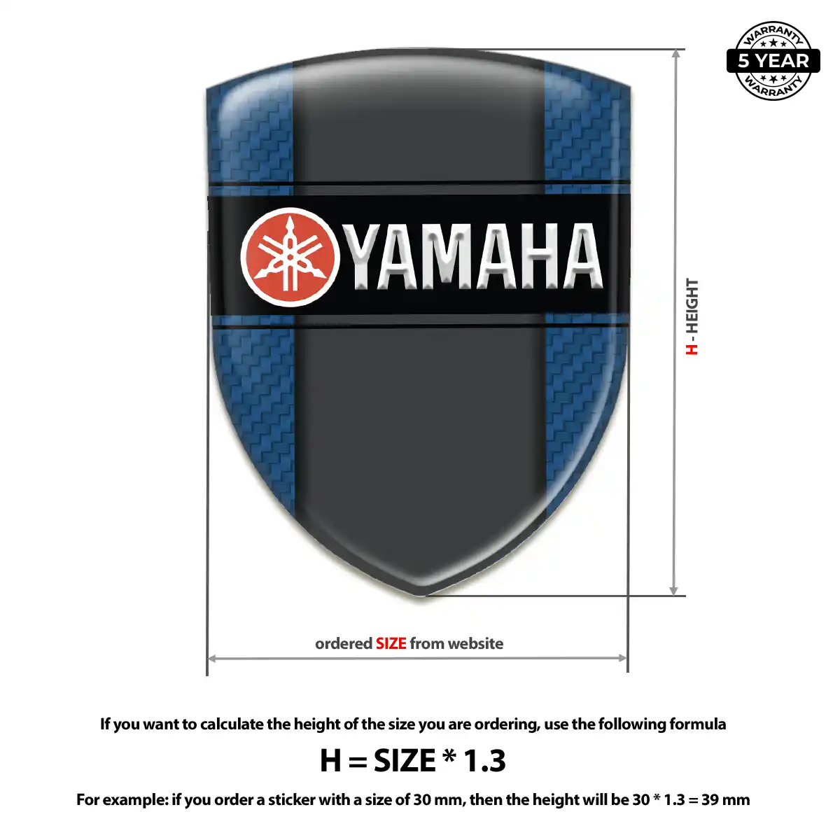 Yamaha Silicone Sticker Prime Quality