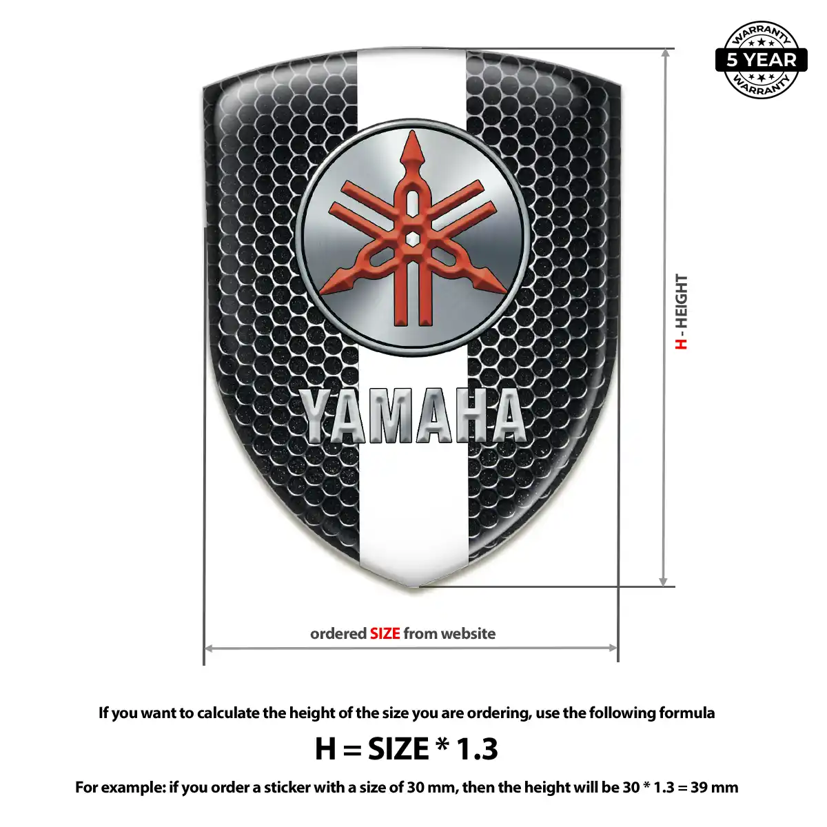Yamaha Silicone Sticker Signature Edition