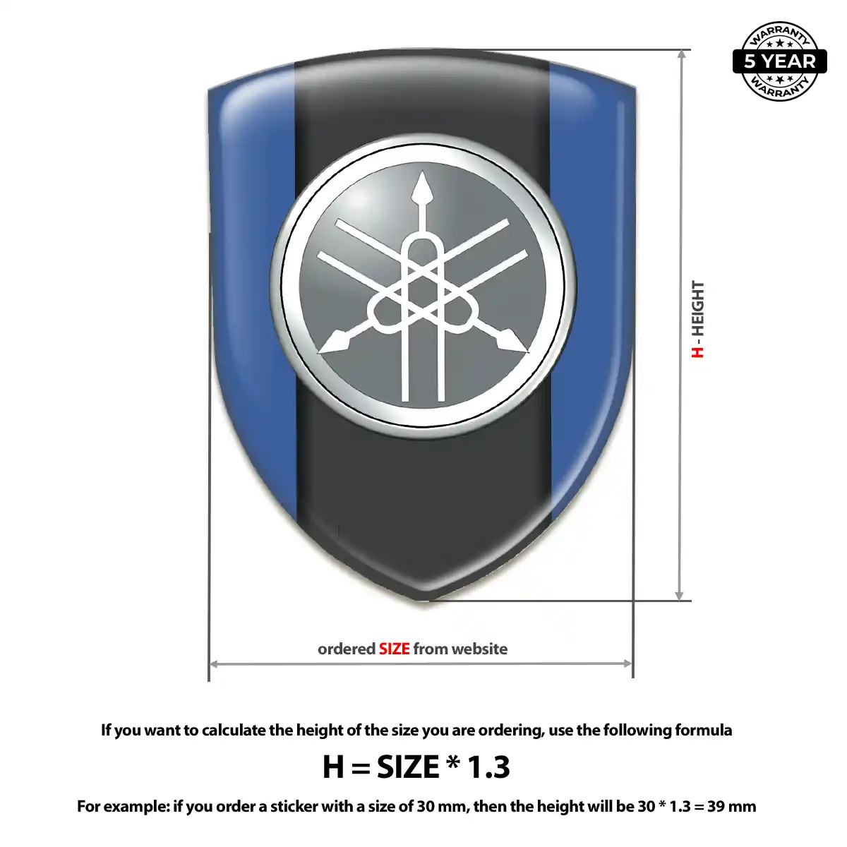 Yamaha Silicone Sticker Signature Grade