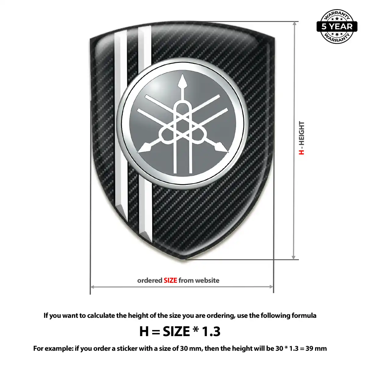 Yamaha Silicone Sticker Sport Tuning