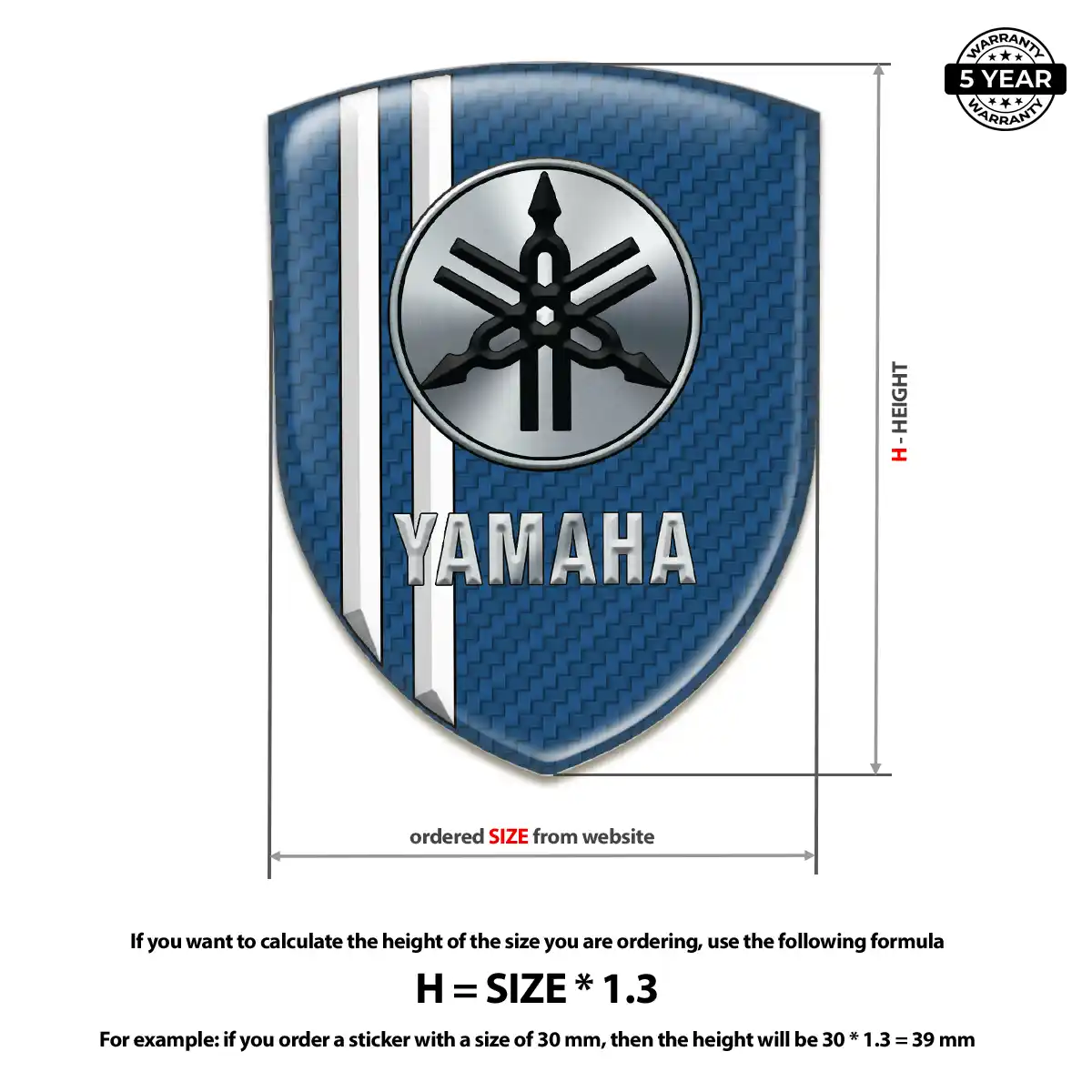 Yamaha Silicone Sticker Street Tuning