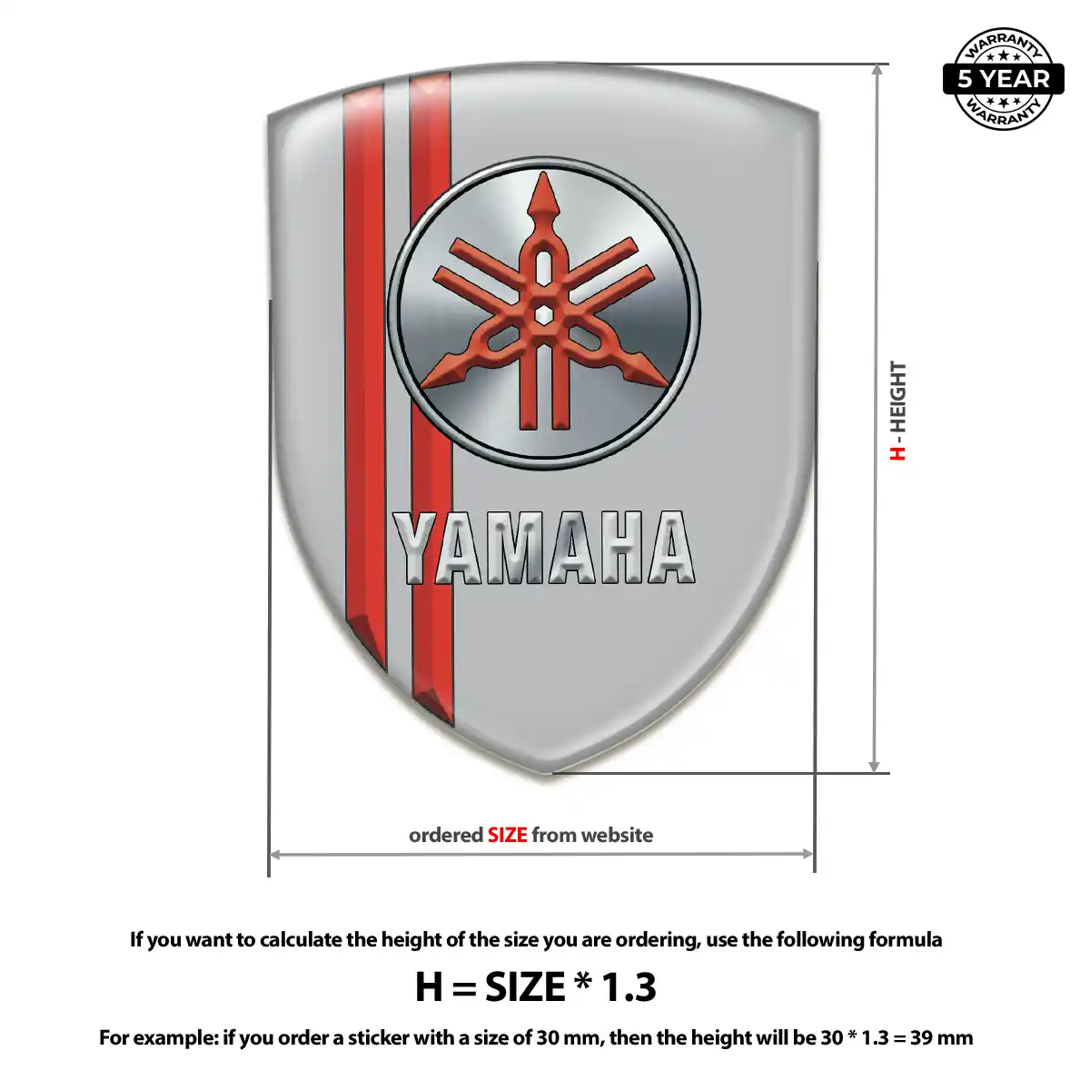 Yamaha Sticker Branded Line