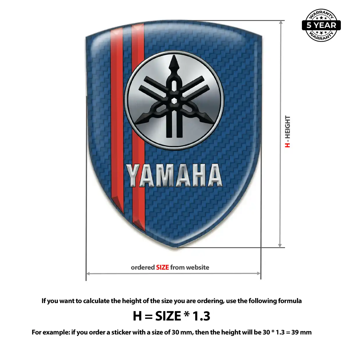 Yamaha Sticker Elite Finish