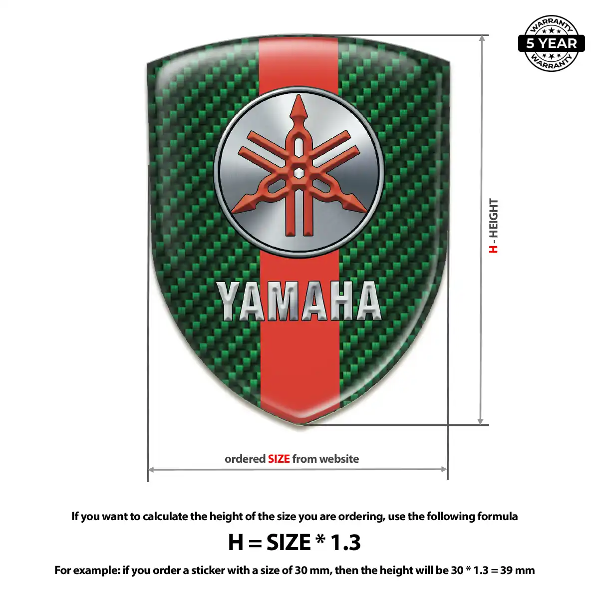 Yamaha Sticker Premium Dome