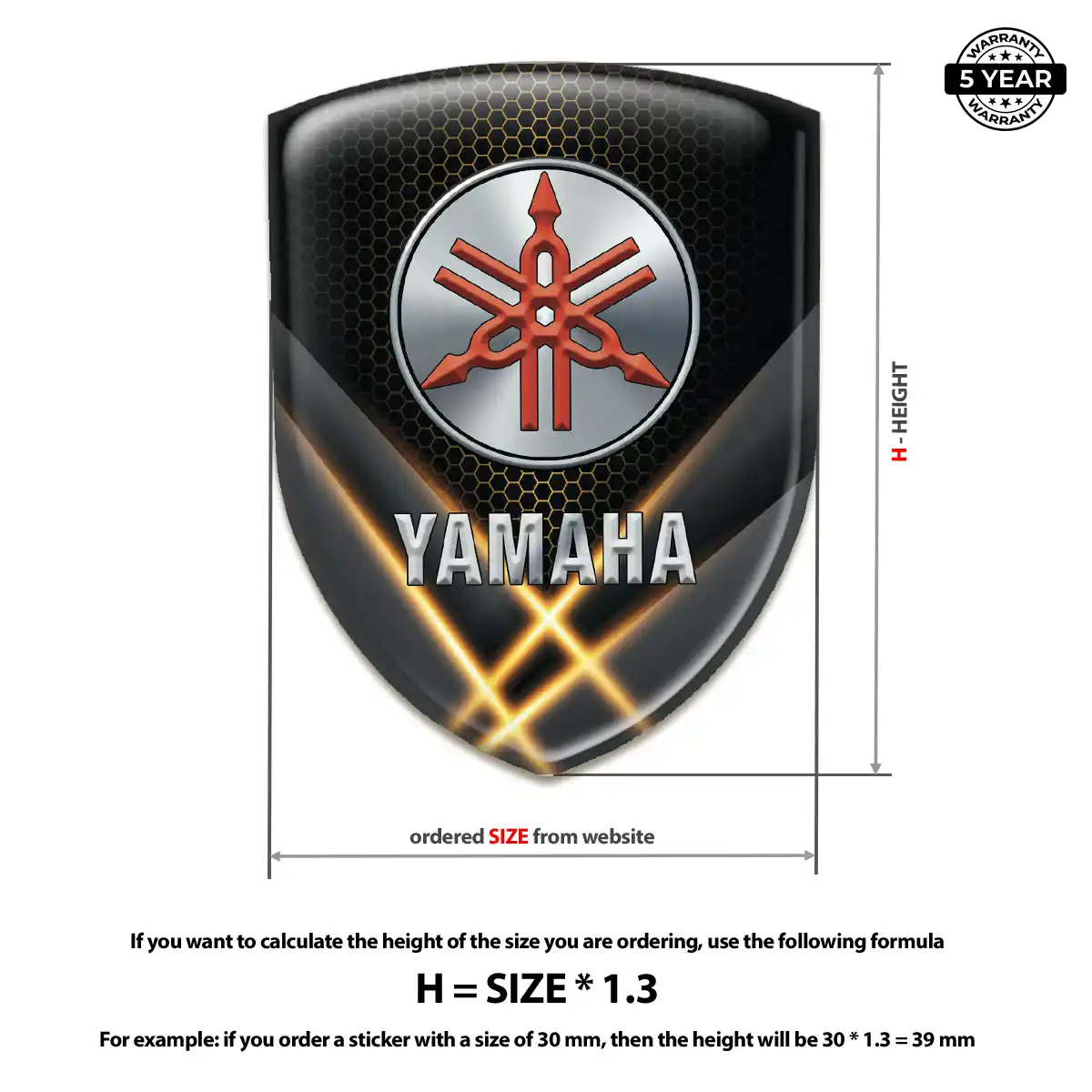 Yamaha Sticker Prestige Line