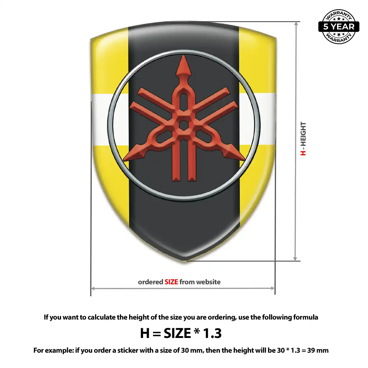 Yamaha Sticker Resin Elite