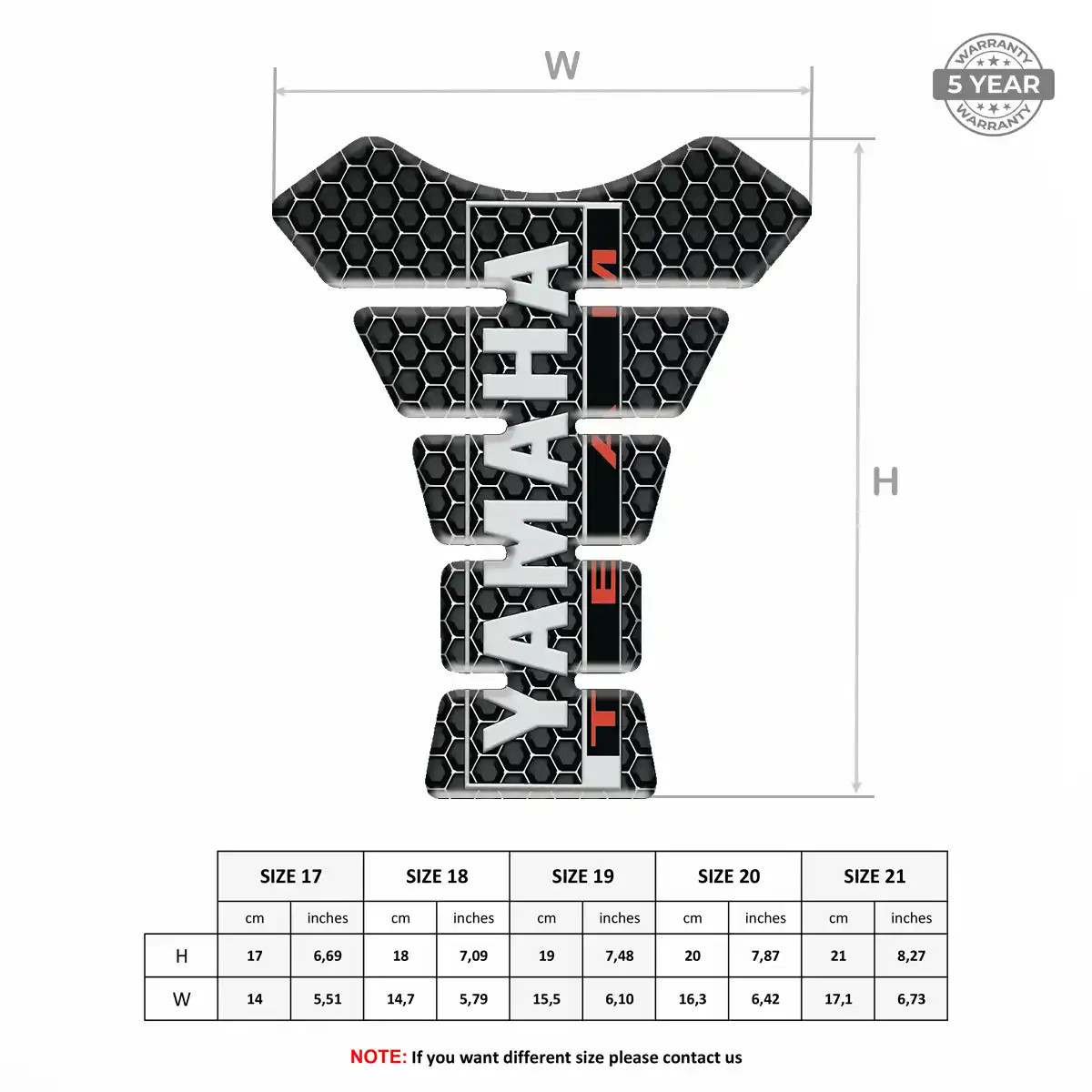 Yamaha Tank Decal Exclusive Series