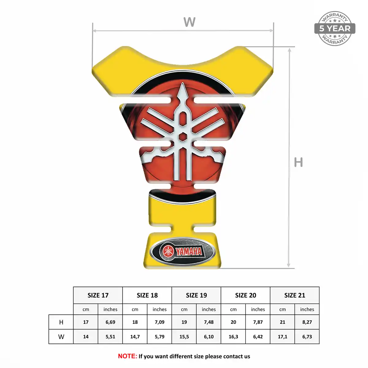 Yamaha Tank Decal Signature Grade