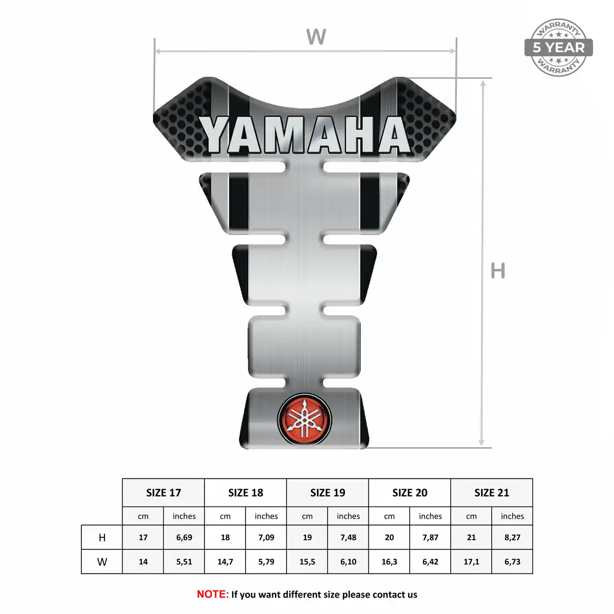 Yamaha Tank Fuse Guard Motorbike Deluxe Edition