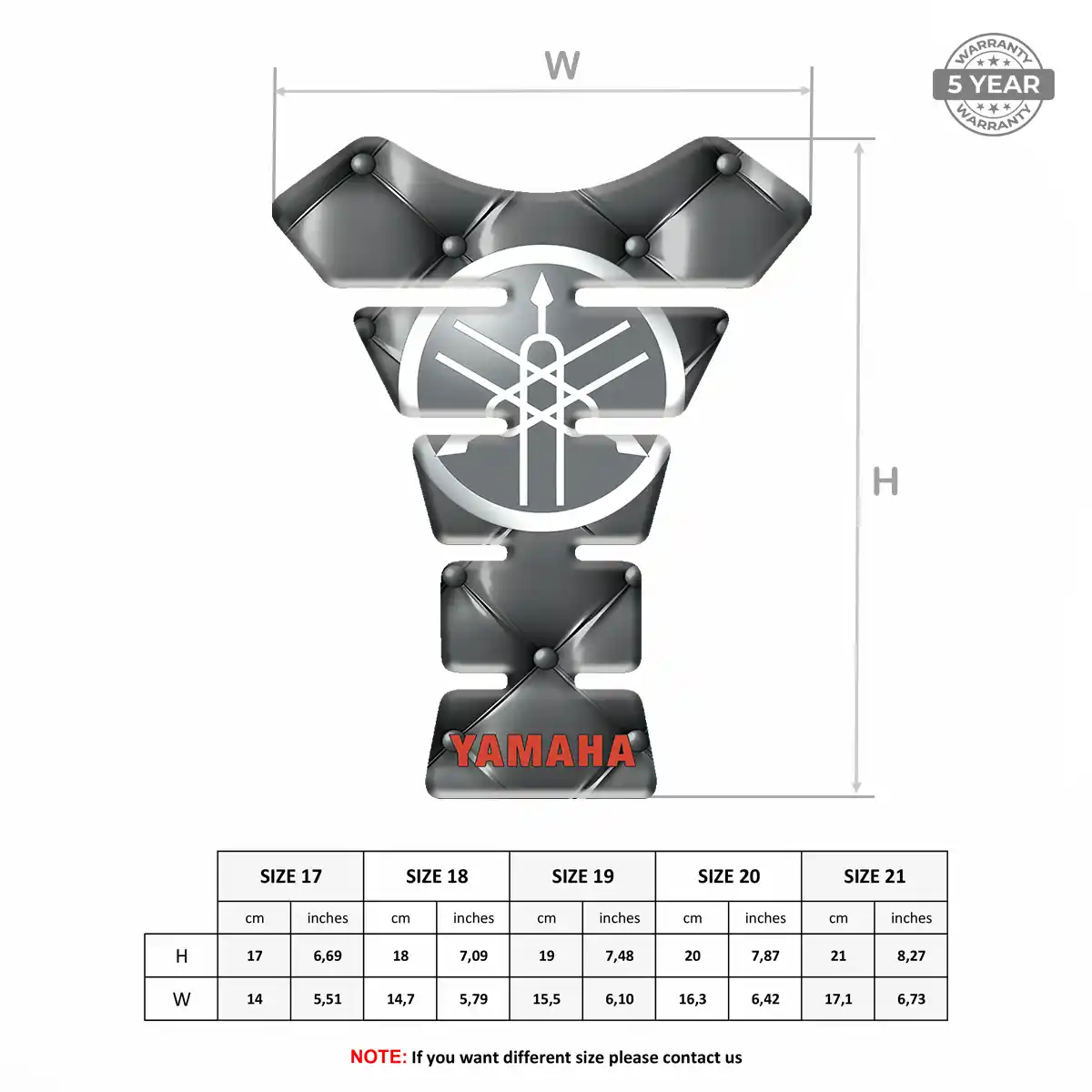 Yamaha Tank Fuse Guard Motorbike Elite Edition