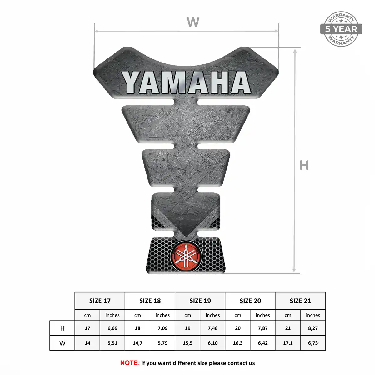 Yamaha Tank Fuse Guard Motorbike Elite Finish