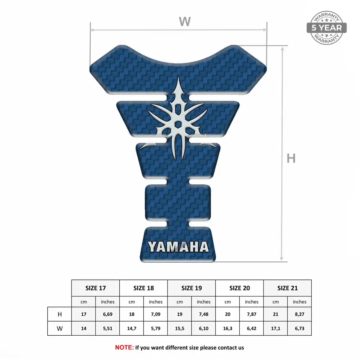 Yamaha Tank Fuse Guard Motorbike Prestige Line