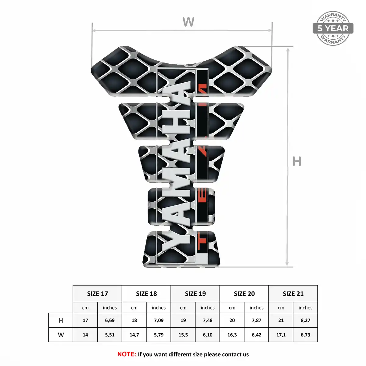 Yamaha Tank Fuse Guard Motorbike Refined Design