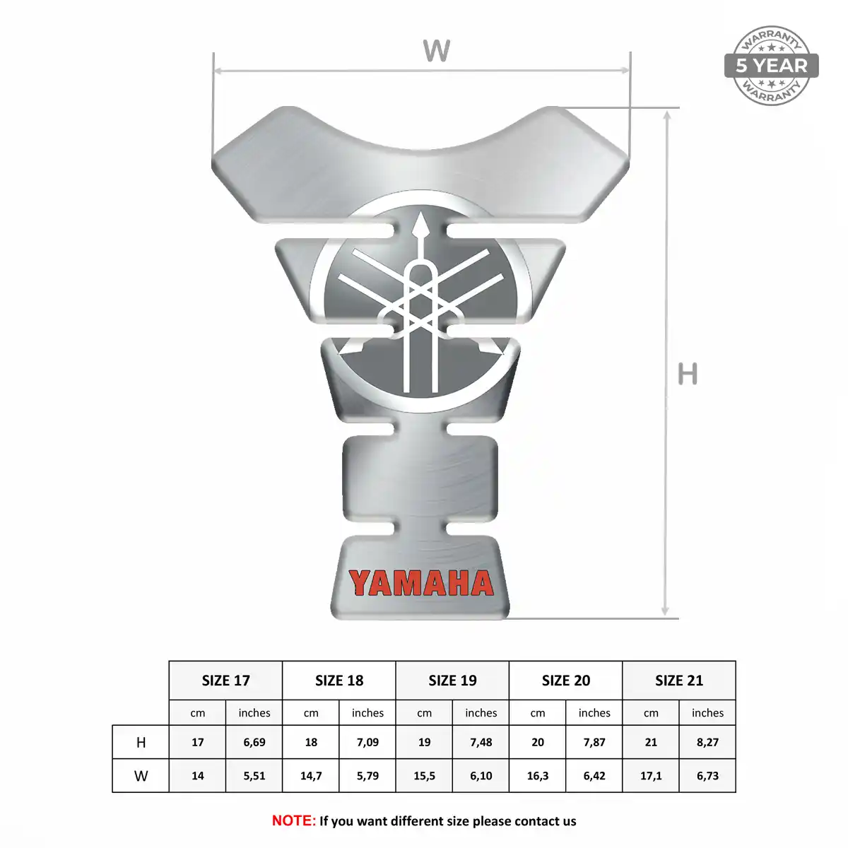 Yamaha Tank Fuse Guard Motorcycle Elite Edition
