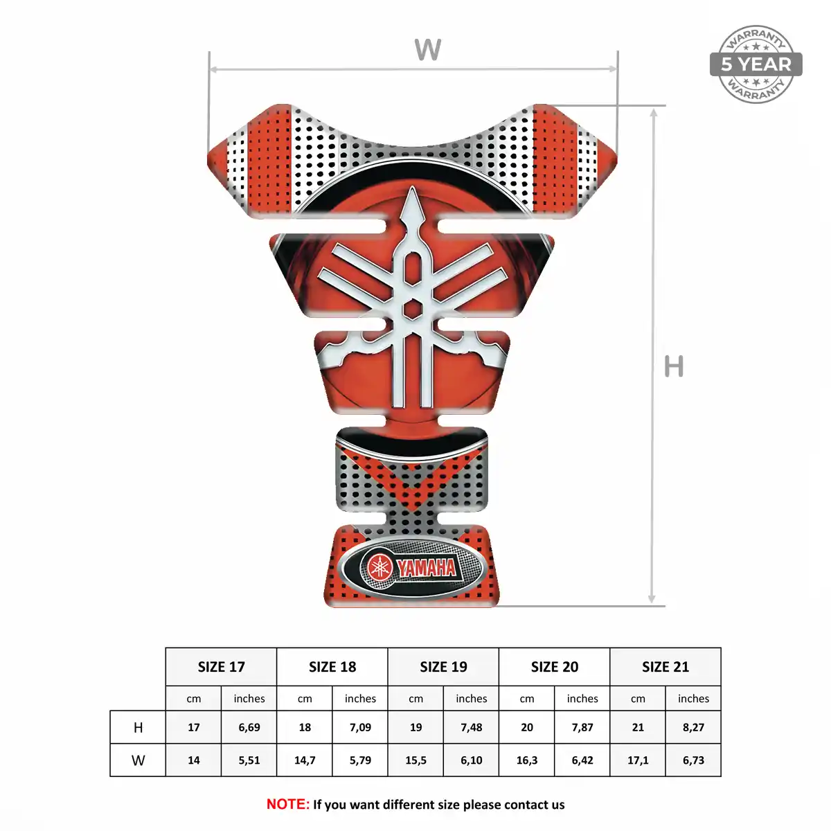 Yamaha Tank Fuse Guard Motorcycle Exclusive Series