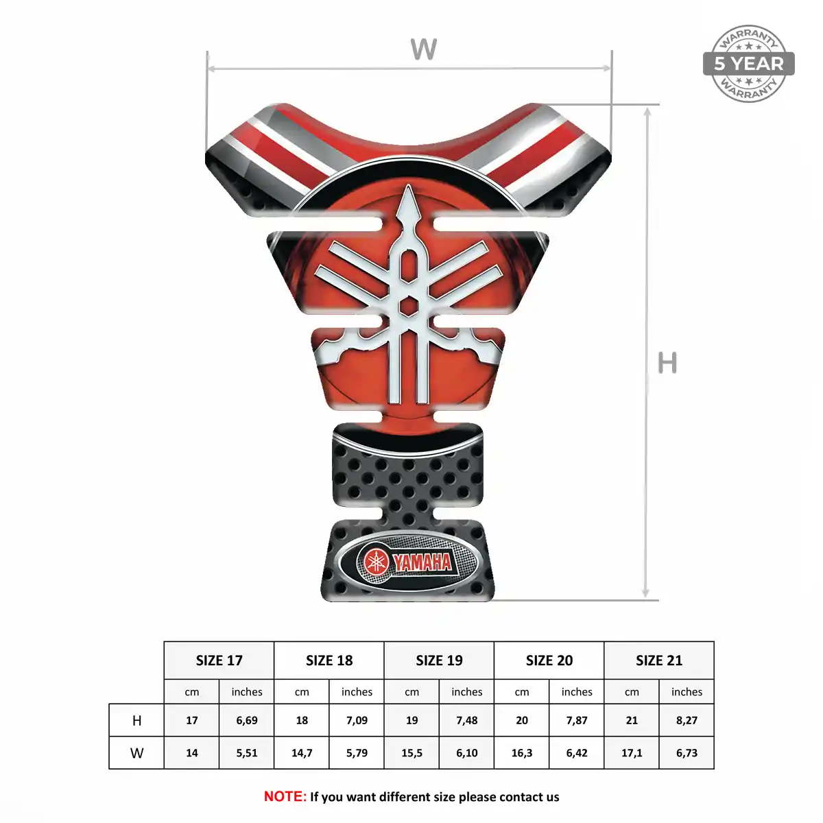 Yamaha Tank Fuse Guard Motorcycle Refined Design