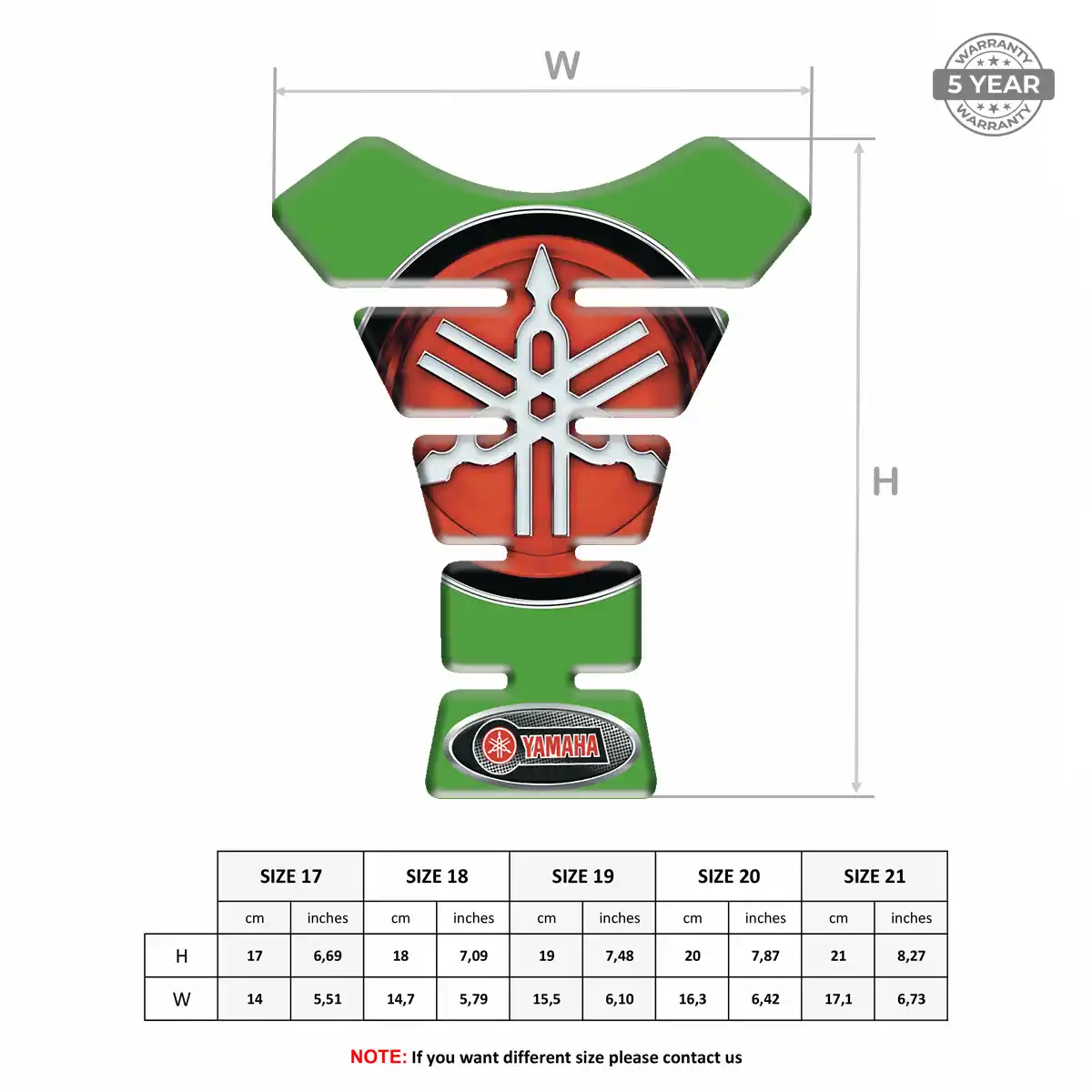 Yamaha Tank Fuse Motorbike Signature Grade