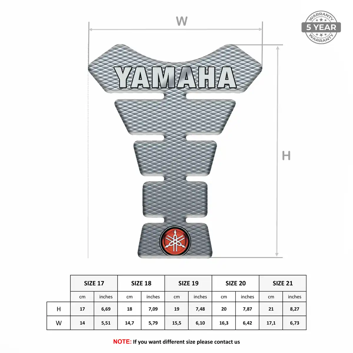 Yamaha Tank Fuse Motorcycle Sleek Style