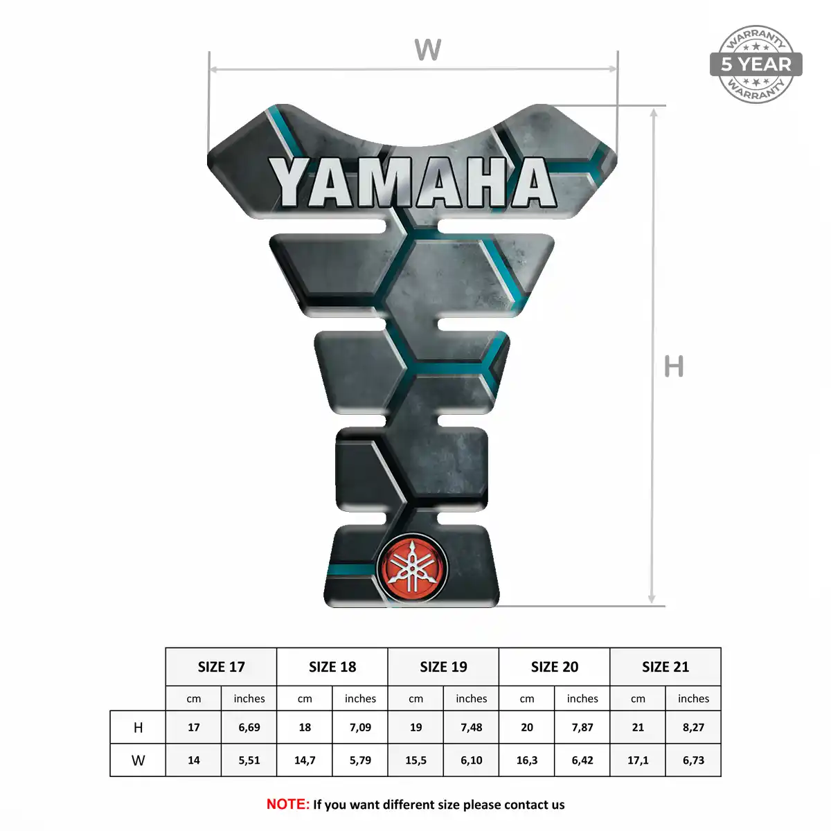 Yamaha Tank Fuse Pad Motorbike Elite Edition