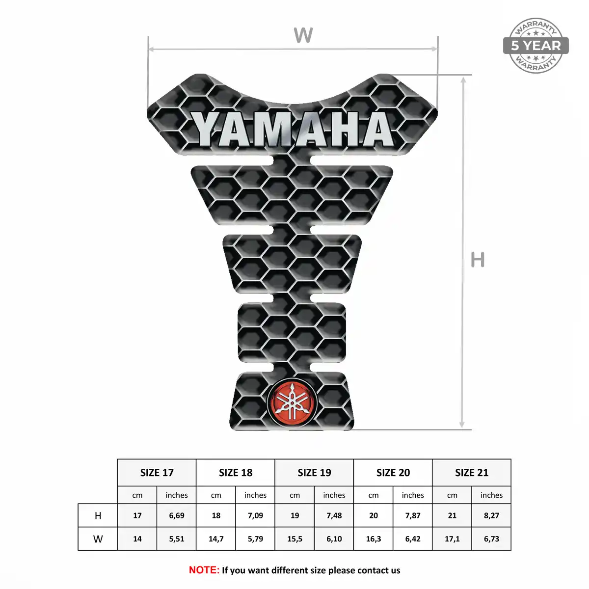 Yamaha Tank Fuse Pads Motorcycle Prime Quality