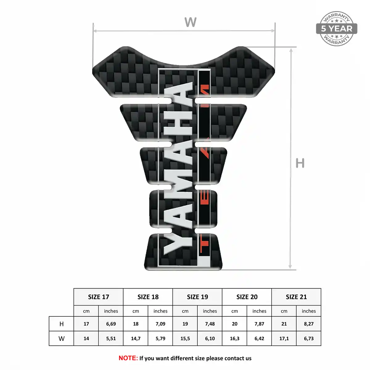 Yamaha Tank Fuse Pads Motorcycle Signature Grade