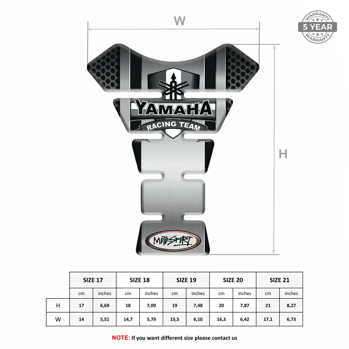 Yamaha Tank Fuse Pads Prestige Line