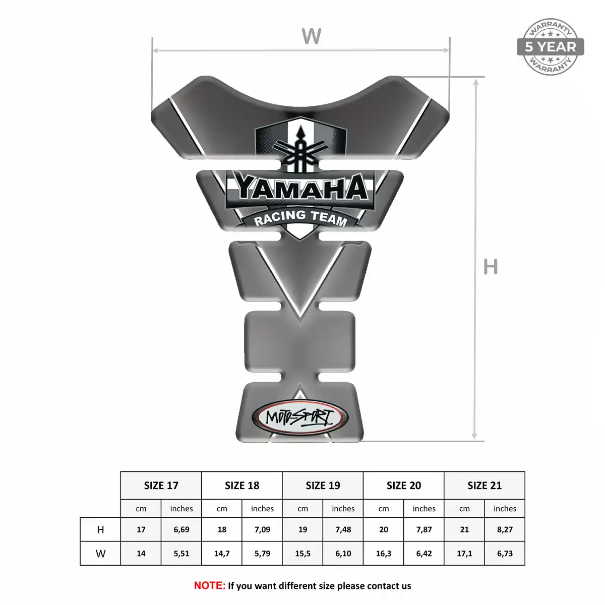 Yamaha Tank Fuse Protector Elite Finish