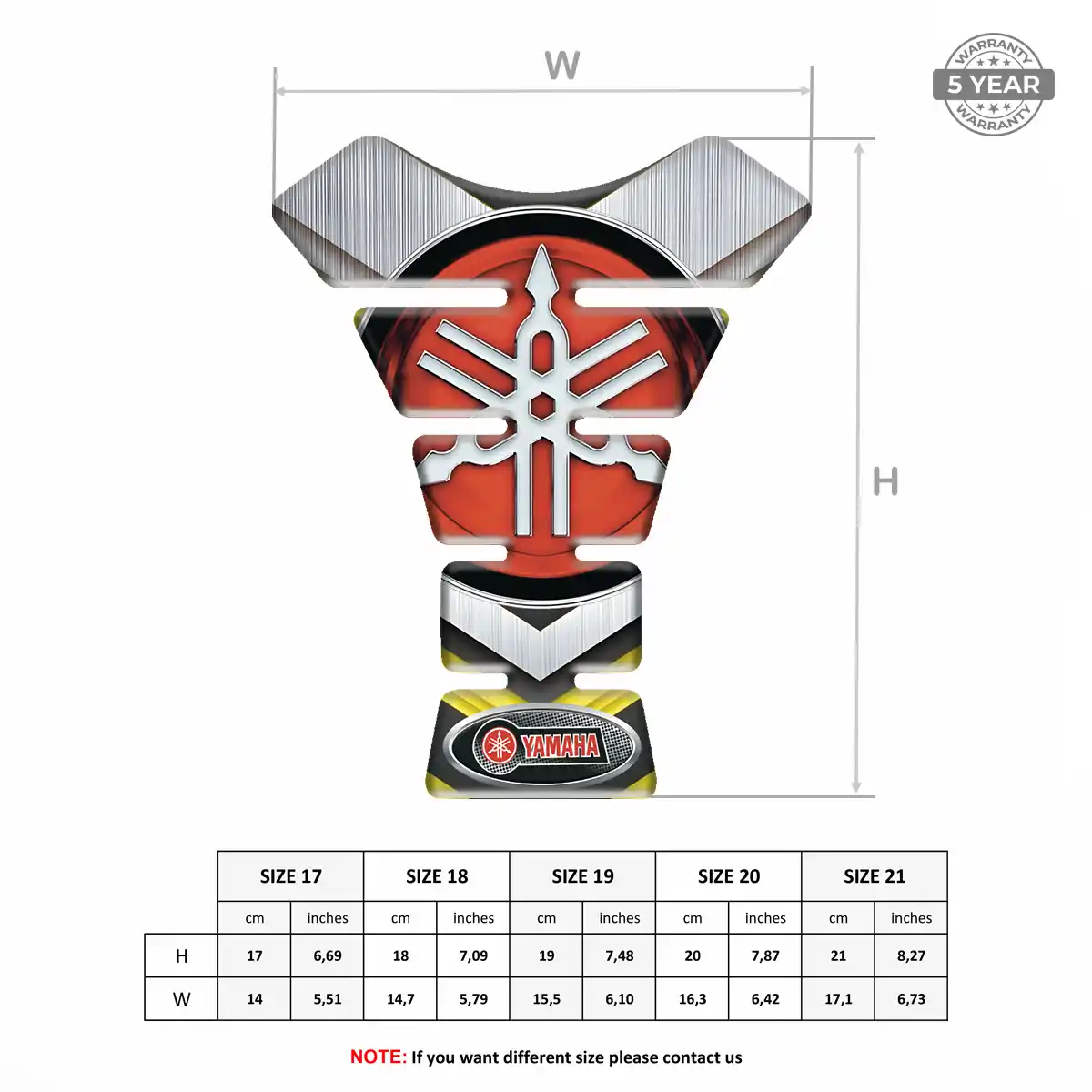 Yamaha Tank Fuse Protector Motorbike Prestige Line