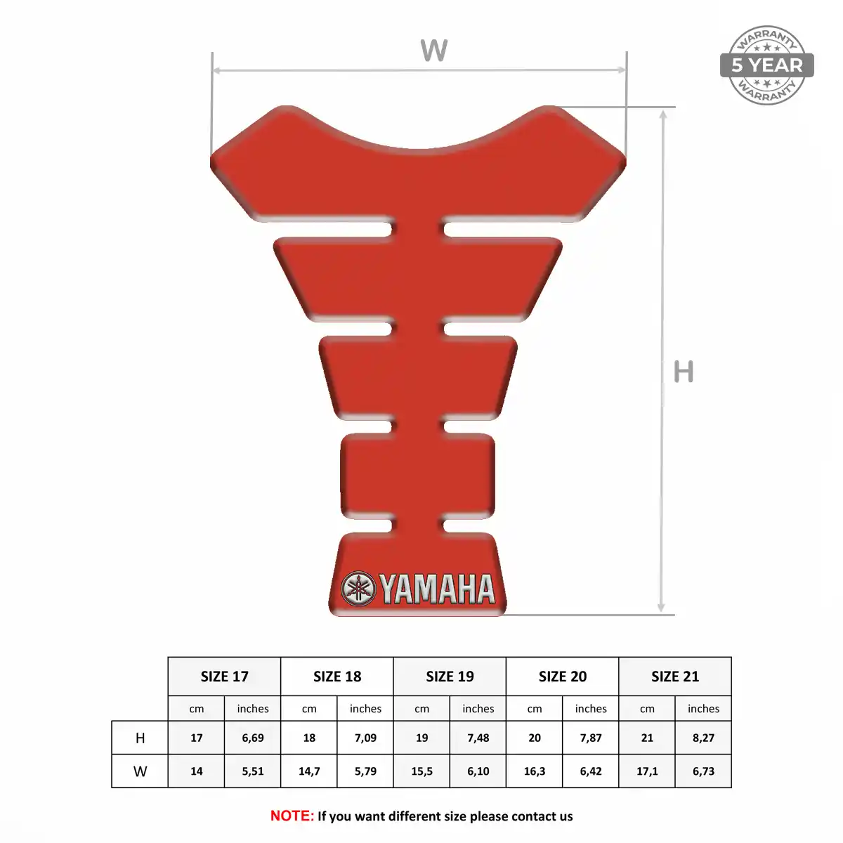 Yamaha Tank Fuse Protector Motorbike Prime Quality