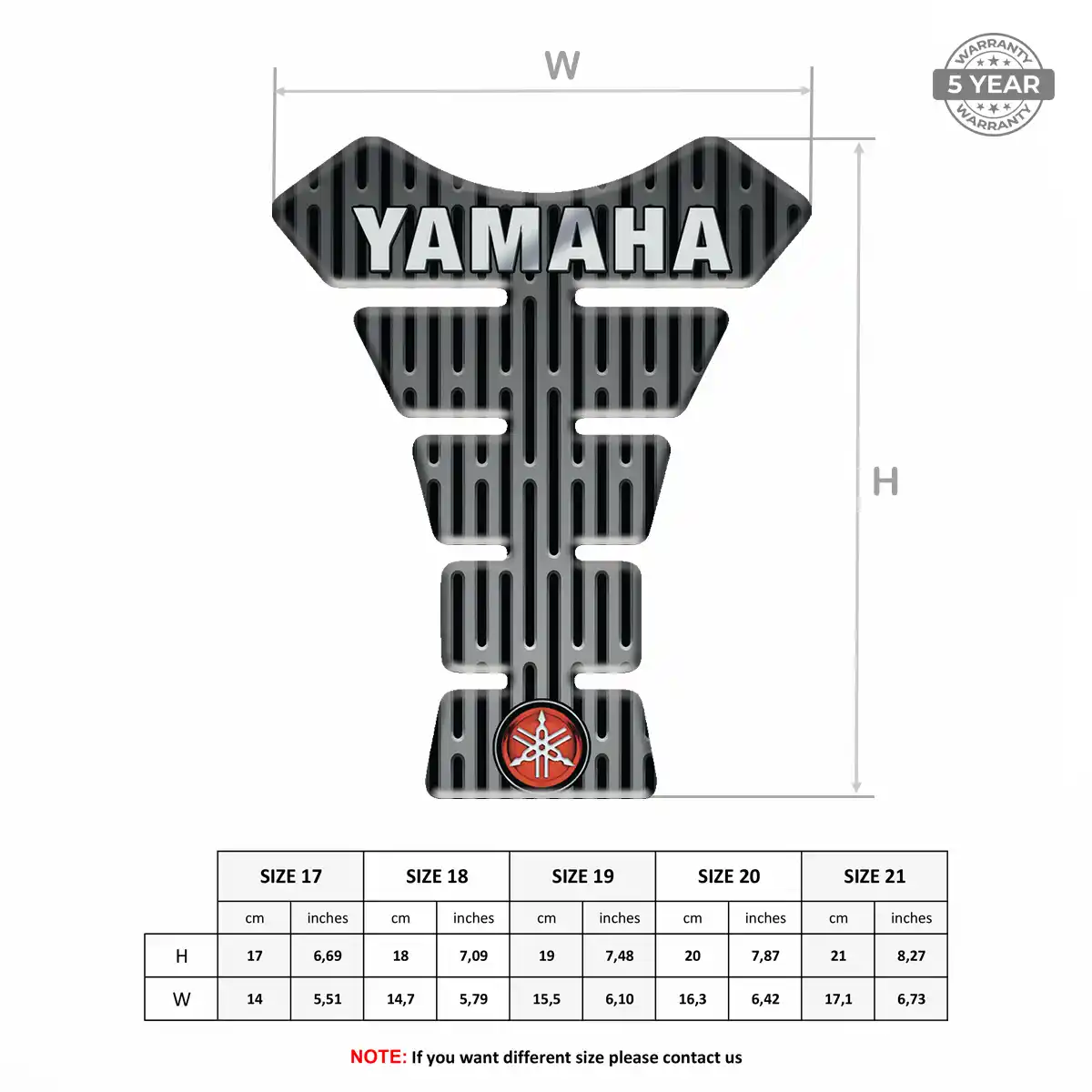 Yamaha Tank Fuse Protector Motorcycle Exclusive Series