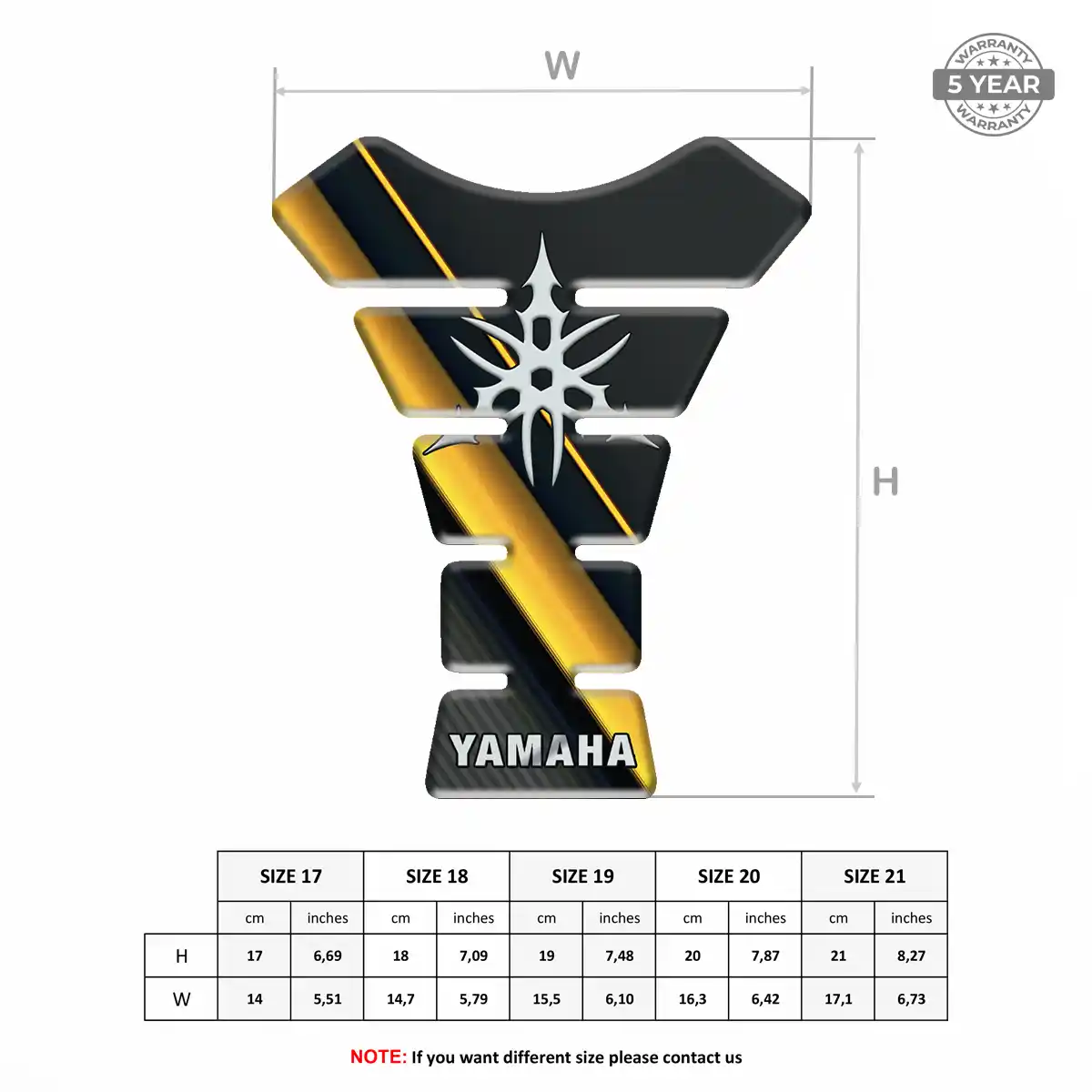 Yamaha Tank Fuse Protector Motorcycle Prestige Line