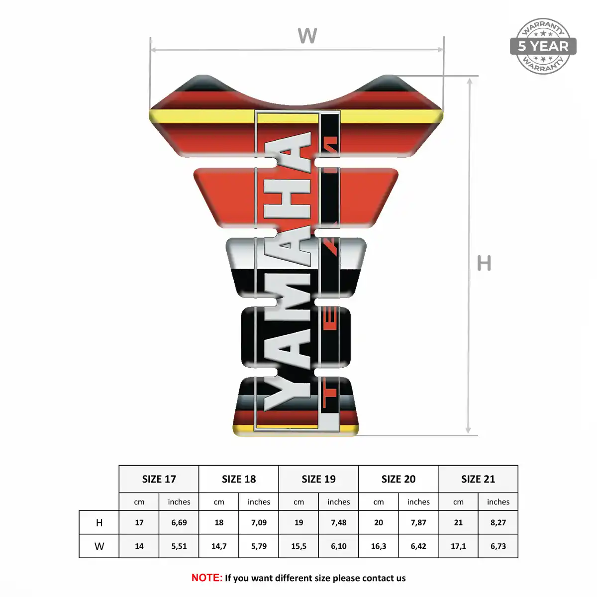 Yamaha Tank Fuse Protector Motorcycle Refined Design