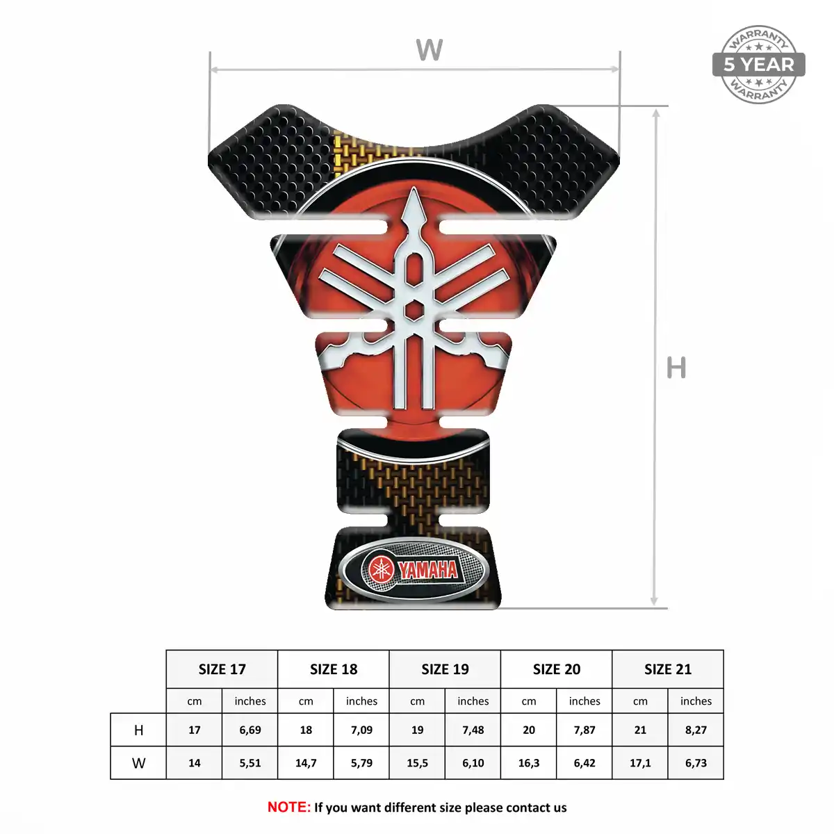 Yamaha Tank Grip Pad Deluxe Edition