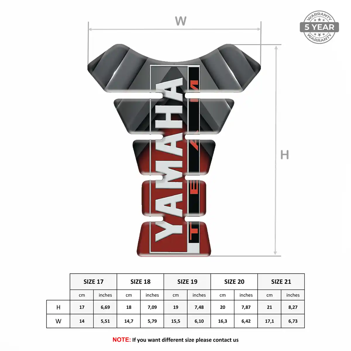 Yamaha Tank Grip Pad Prime Quality
