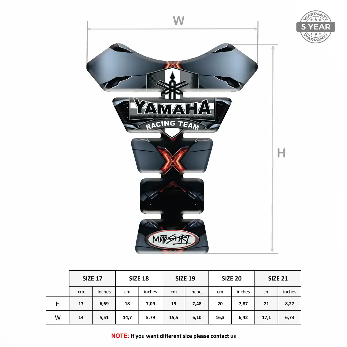 Yamaha Tank Guard Fuse Elite Finish