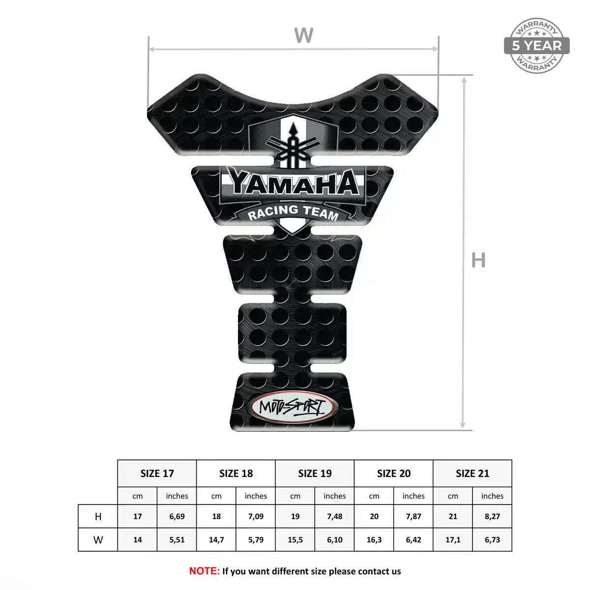 Yamaha Tank Guard Fuse Motorbike Deluxe Edition