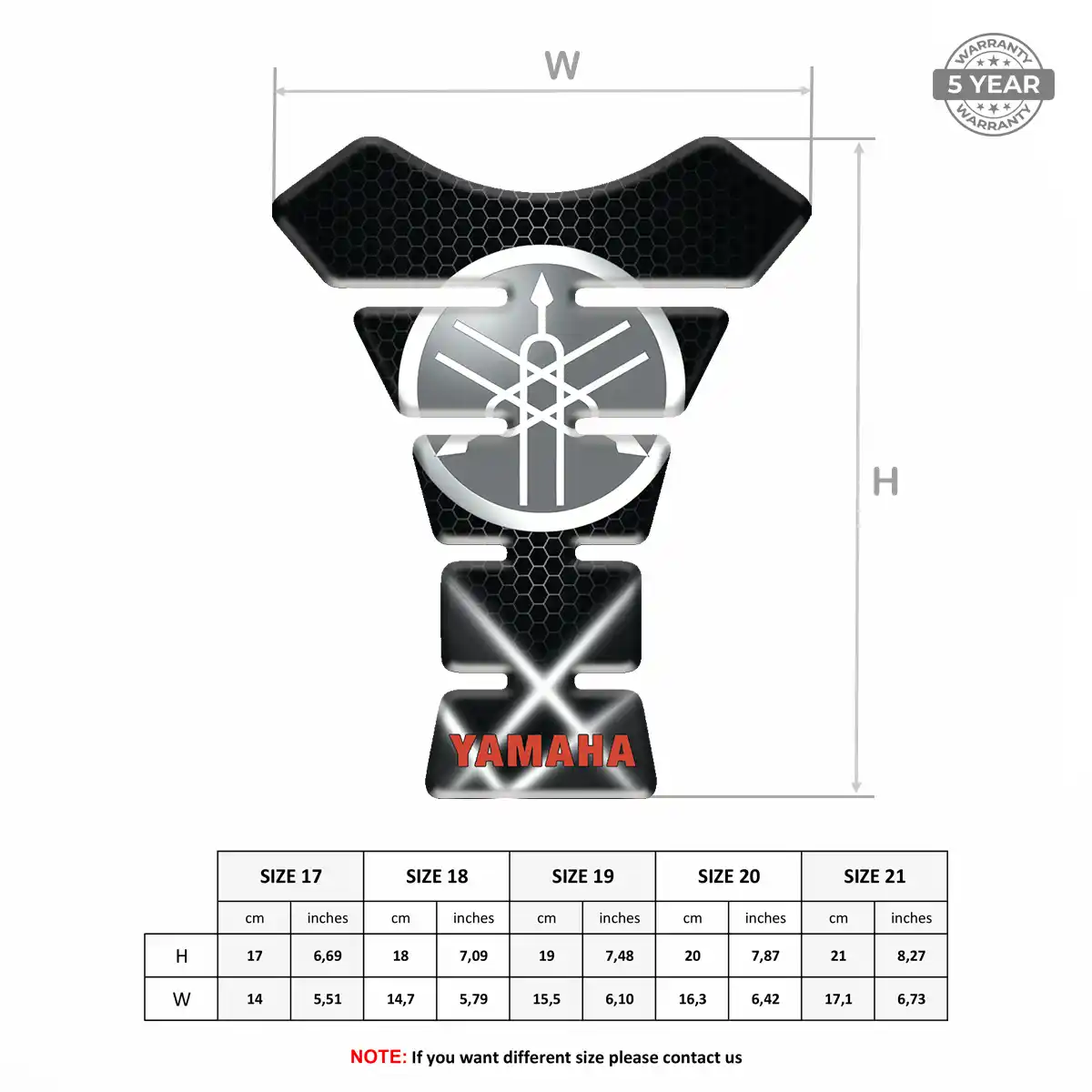 Yamaha Tank Guard Fuse Motorbike Elite Edition