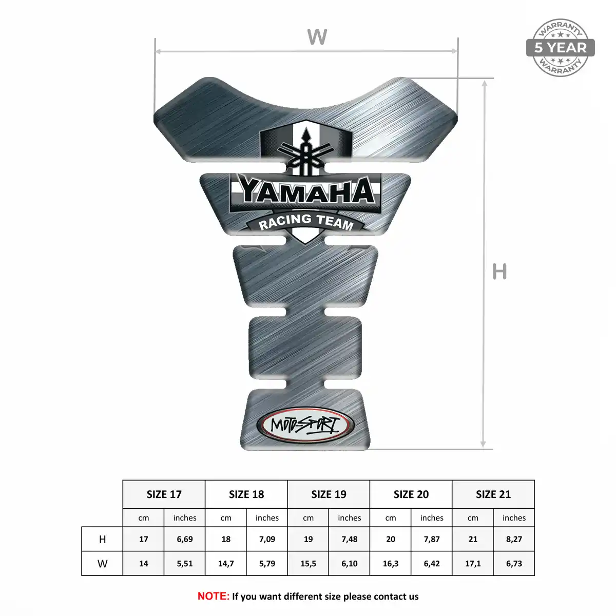 Yamaha Tank Guard Fuse Motorbike Exclusive Series