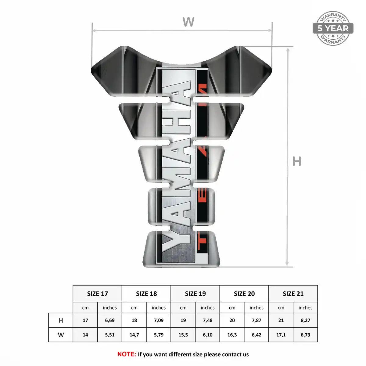 Yamaha Tank Guard Fuse Motorbike Prime Quality