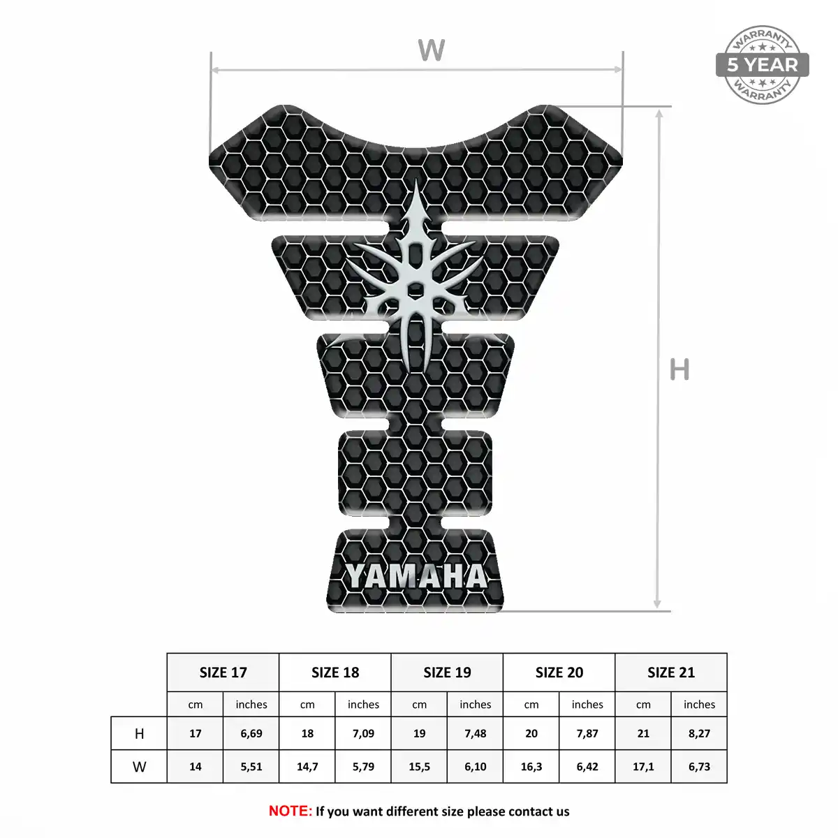 Yamaha Tank Guard Fuse Motorcycle Exclusive Series
