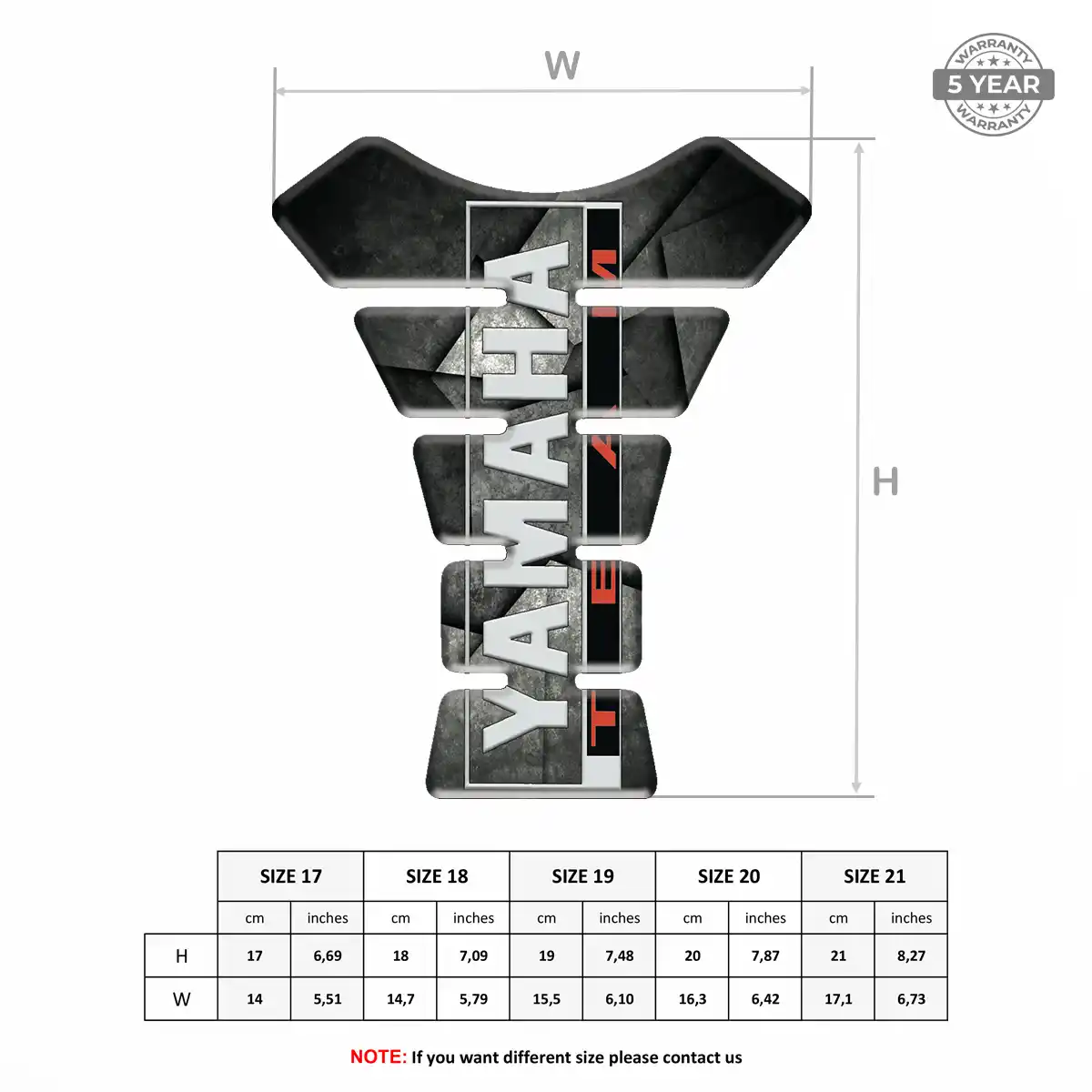 Yamaha Tank Guard Fuse Motorcycle Prime Quality