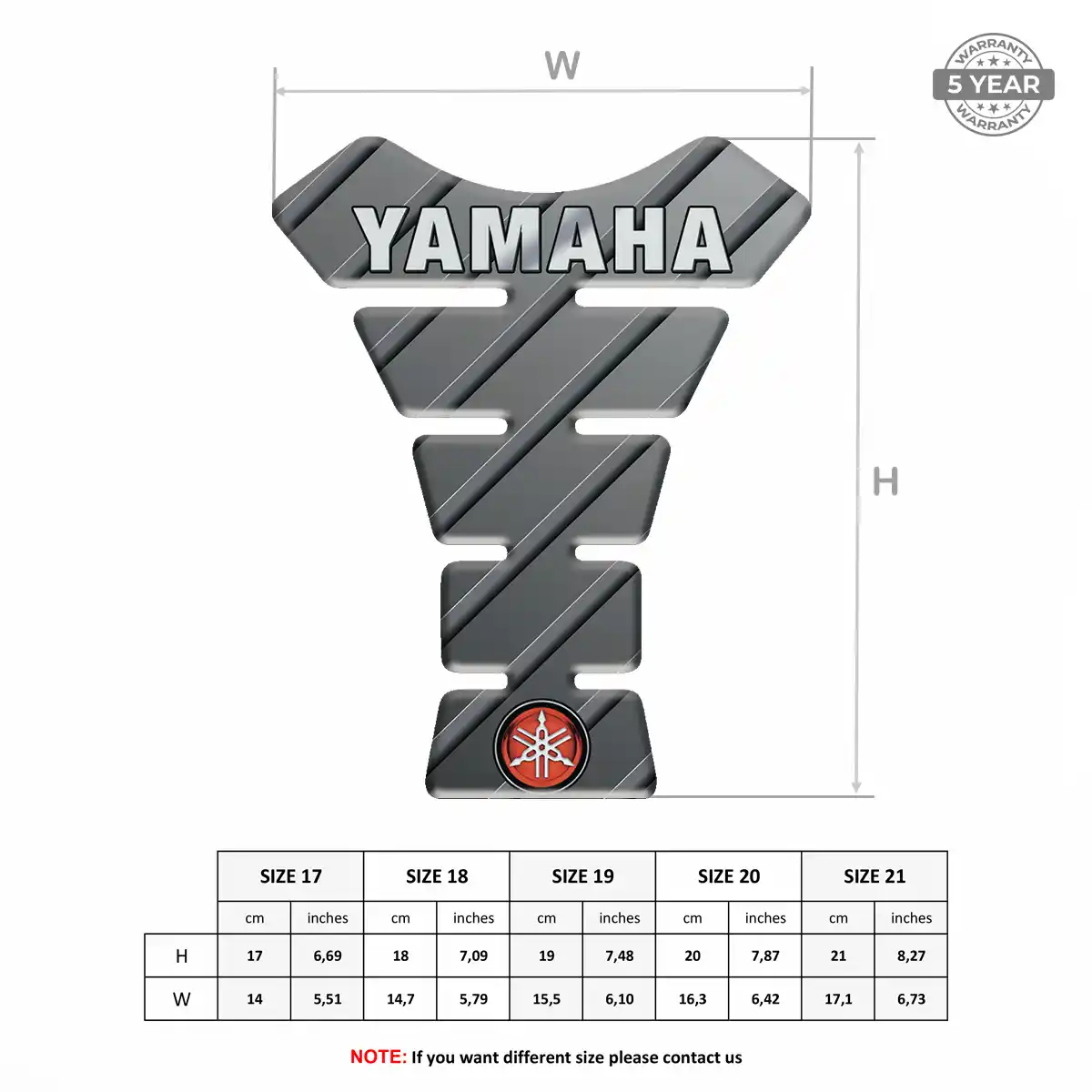 Yamaha Tank Guard Fuse Motorcycle Refined Design