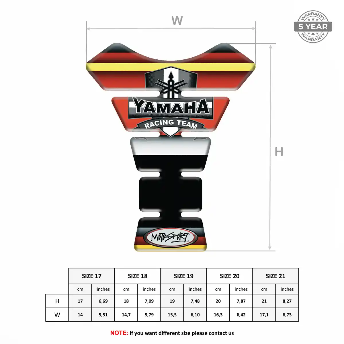 Yamaha Tank Guard Fuse Prime Quality