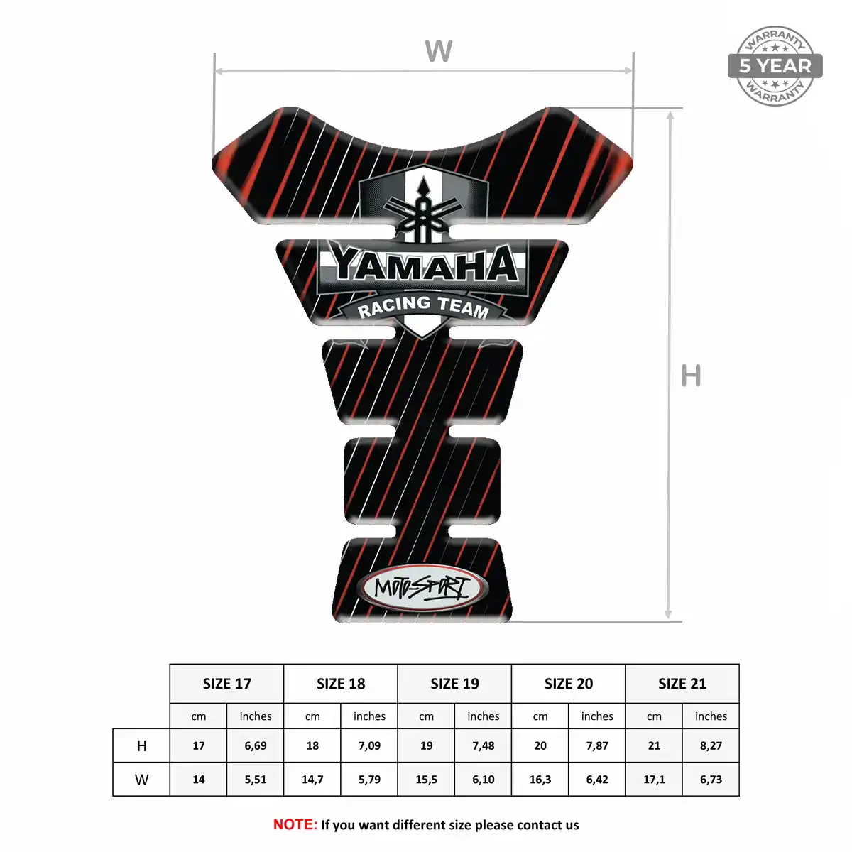 Yamaha Tank Guard Fuse Sleek Style