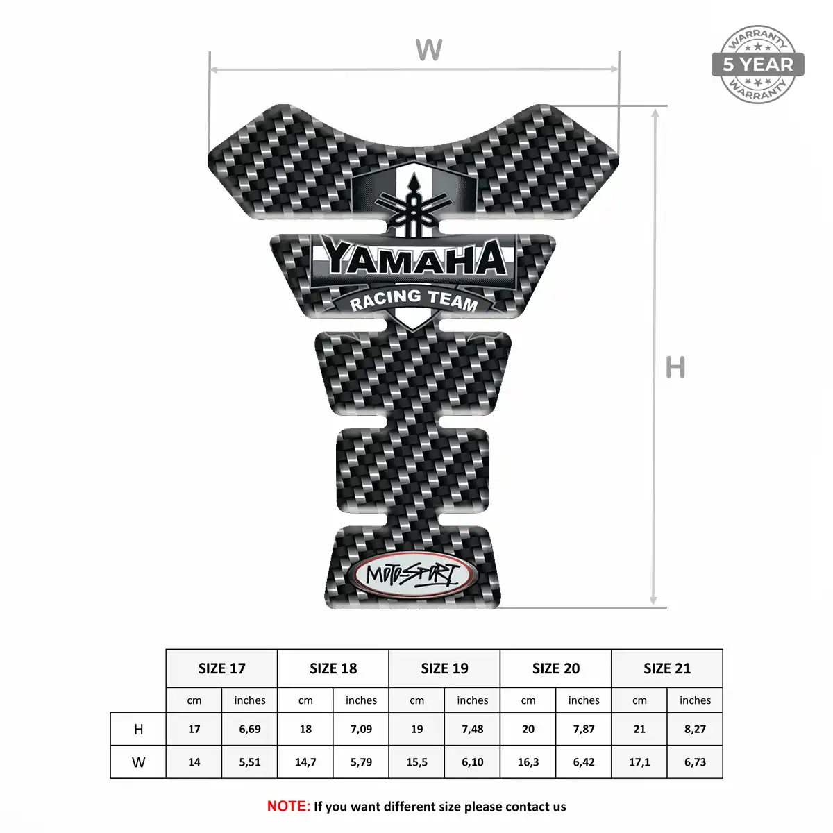 Yamaha Tank Guard Motorbike Elite Edition