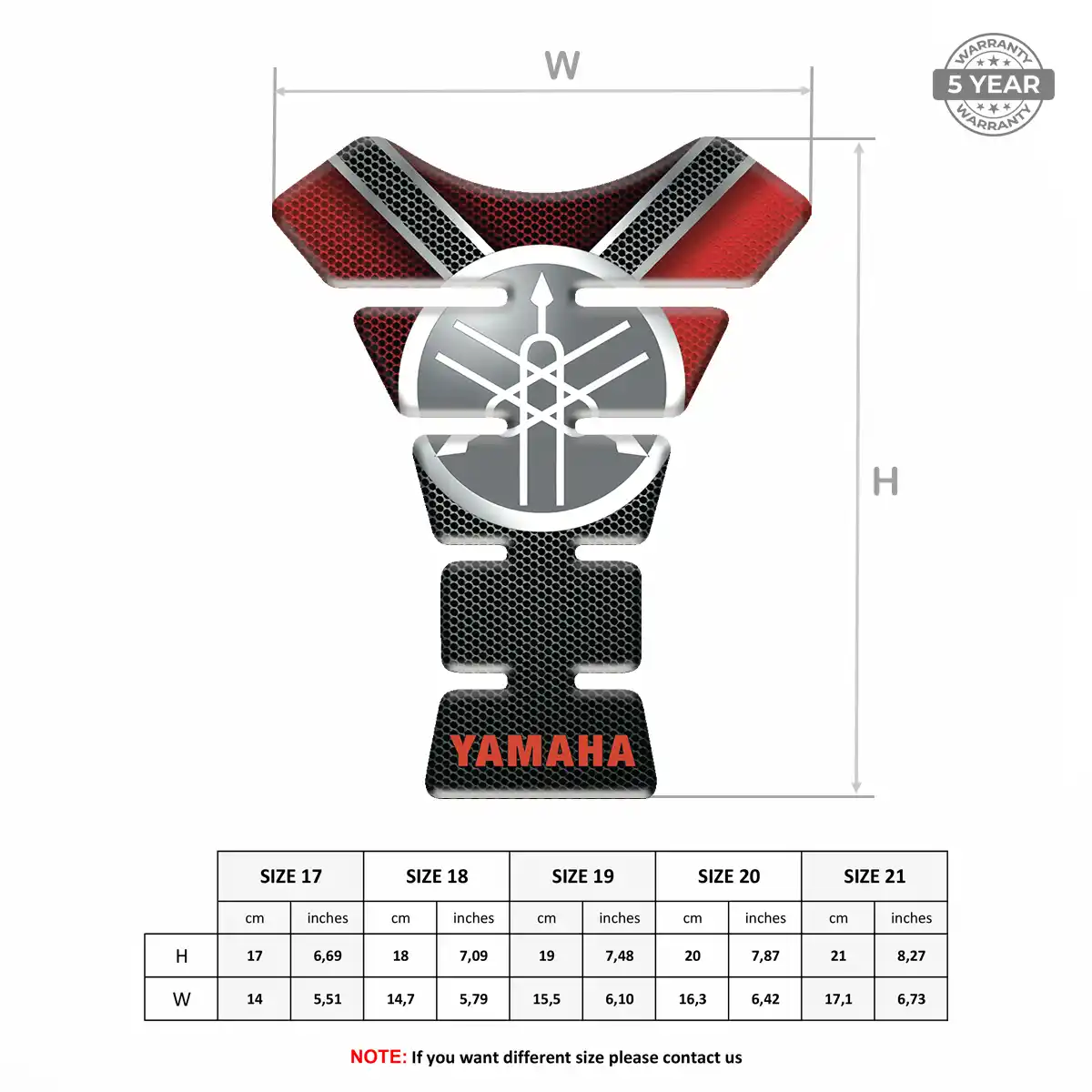 Yamaha Tank Guard Motorbike Elite Finish