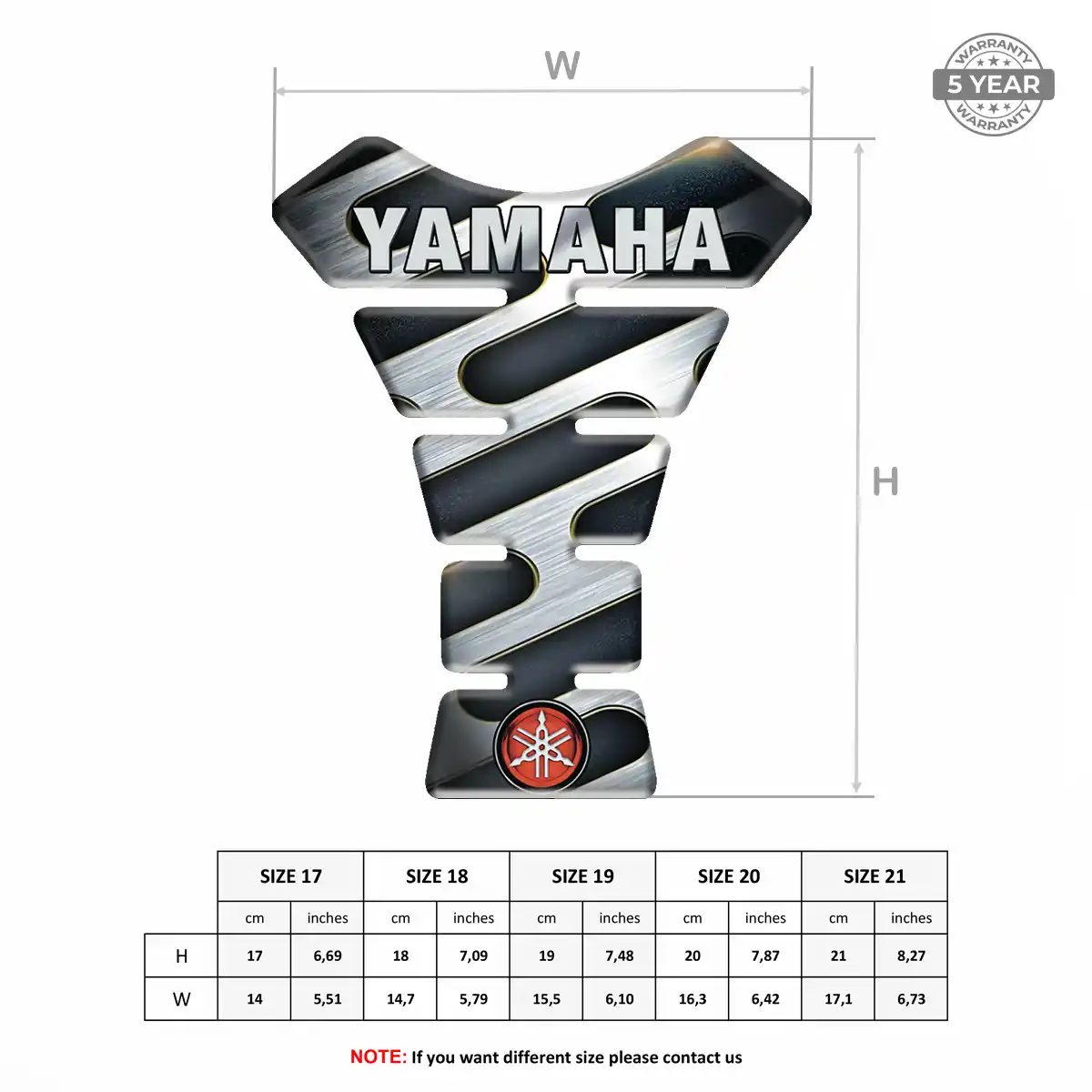 Yamaha Tank Guard Motorcycle Deluxe Edition